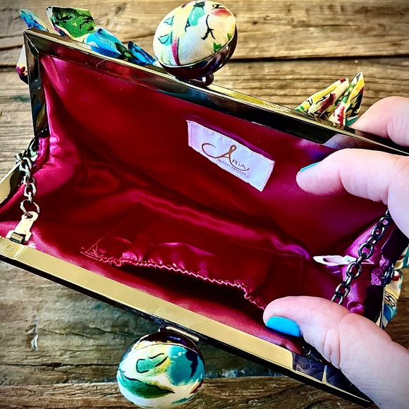 Aria by Mary Frances Fabric and Jeweled Bag - Picture 4 of 5